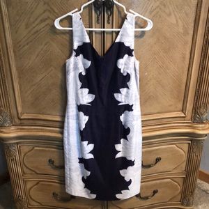 Banana Republic Blue and Grey colored dress…size 4…NWOT